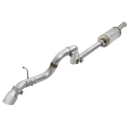 Afe Stainless Steel, With 14 Inch Muffler, 2.5 Inch Pipe Diameter, Single Exhaust With Single Exit,  49-48075-P